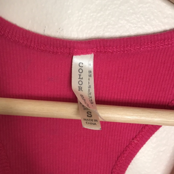 Ladies pink basic tank top size small - Picture 4 of 8